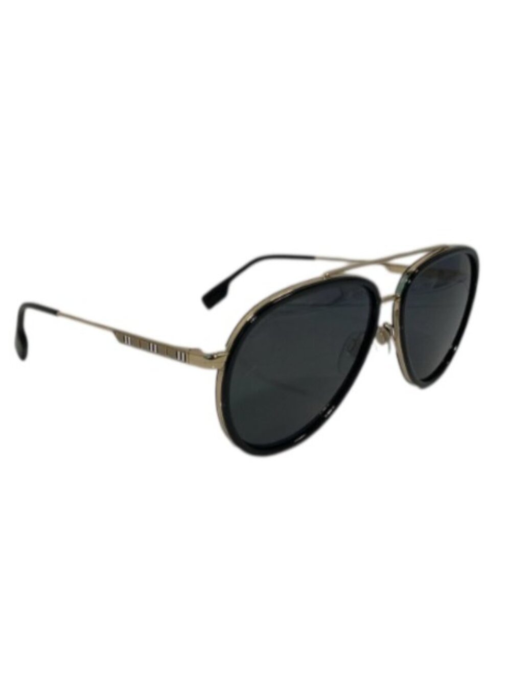 NEW BURBERRY 3125 1017/81 Black Aviator Unisex Sunglasses 59mm